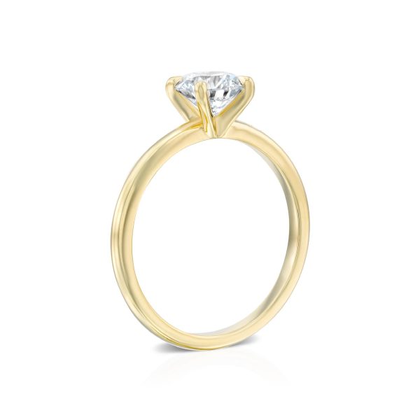 Classic ring basket 1.5 ct lab diamond